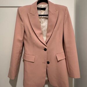 Zara Women's Blush Pink Suit Jacket